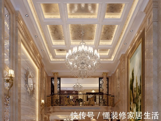 吊灯|当下流行的4种吊顶类型，装修时作为参考，让房子看上去更加高档