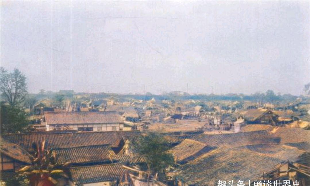 康熙年间|1916年四川成都老照片，看下这些旧场景，与今天相比有什么不同