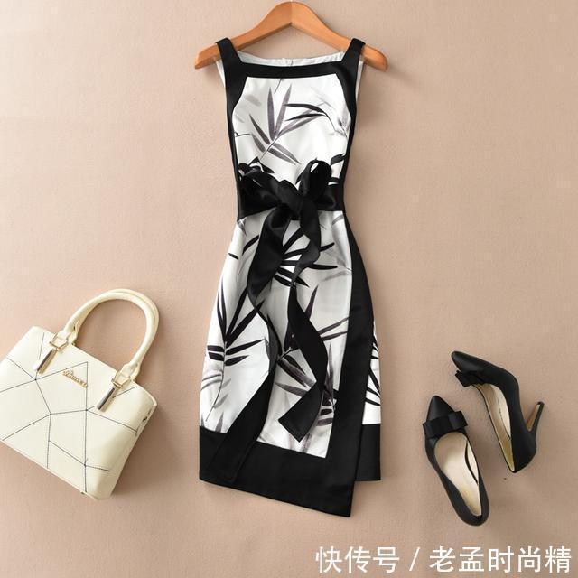 刺绣 修身A字裙,30岁的女性都这么穿,更添一抹韵味