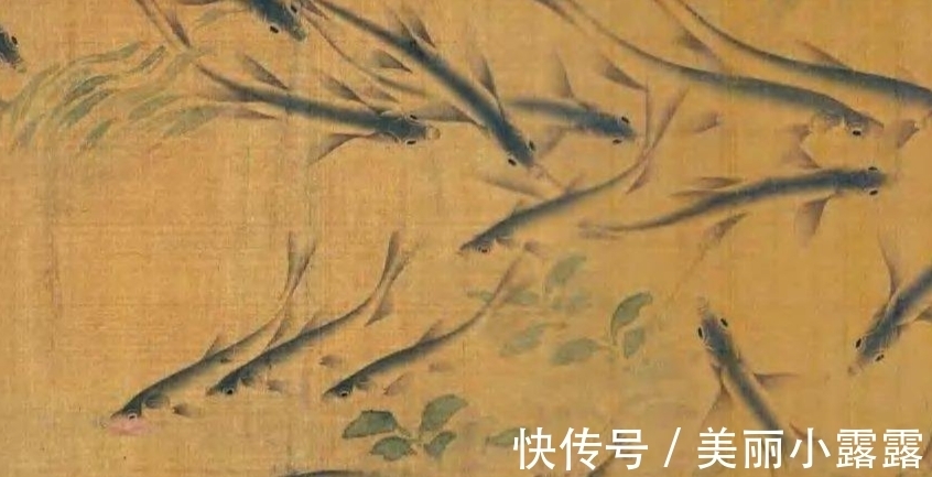 刘寀#东方画谱为何选清晰度不够的《落花游鱼图》入册?
