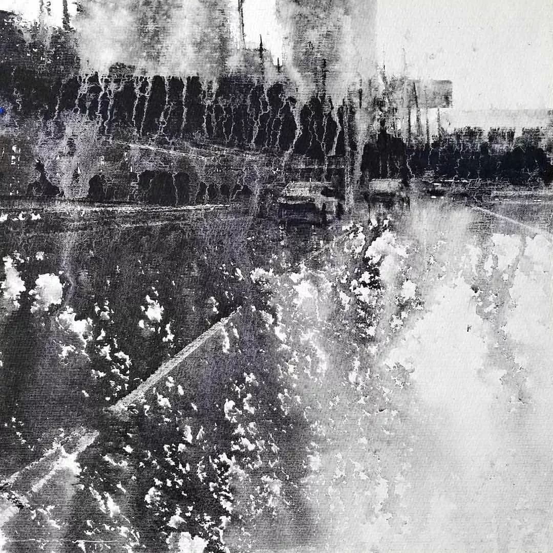 画家&秘鲁画家 尼古拉斯 水墨淋漓的水彩画