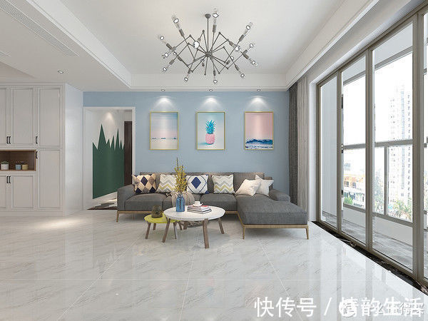 墙面|这对夫妻124㎡新房“穷装”,屋内不吊顶不做造型,也能装出高级感