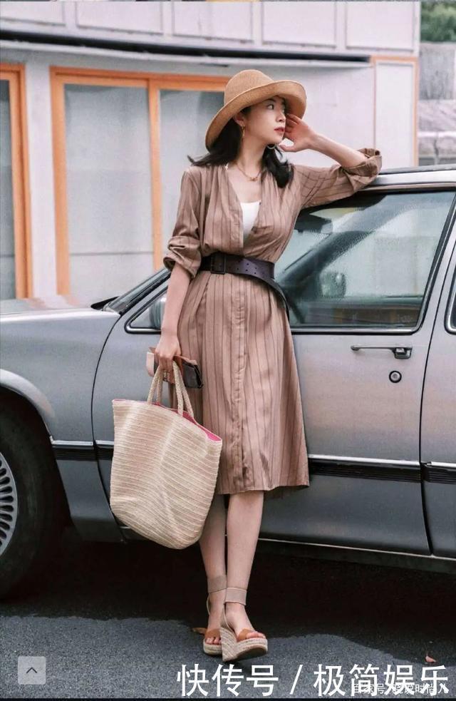 大热天就开始穿秋装,三木博主晒新造型,平价单品穿得很高级