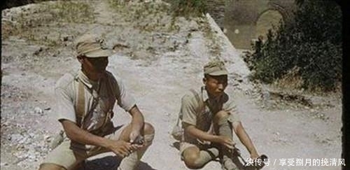 士兵|抗战时国民党普通士兵珍贵的彩色照,普遍比较瘦,但很有精神
