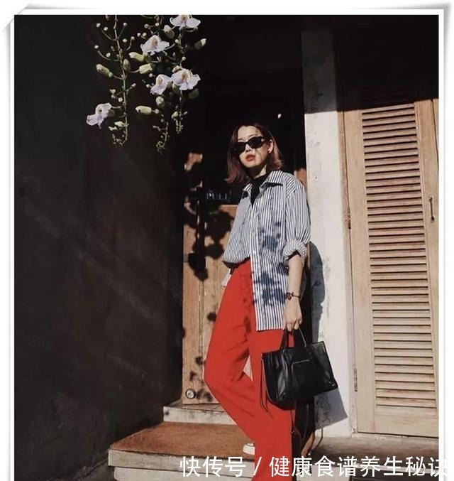 中年女性 阔腿裤+衬衫=中年女性气质穿搭,开春正流行!