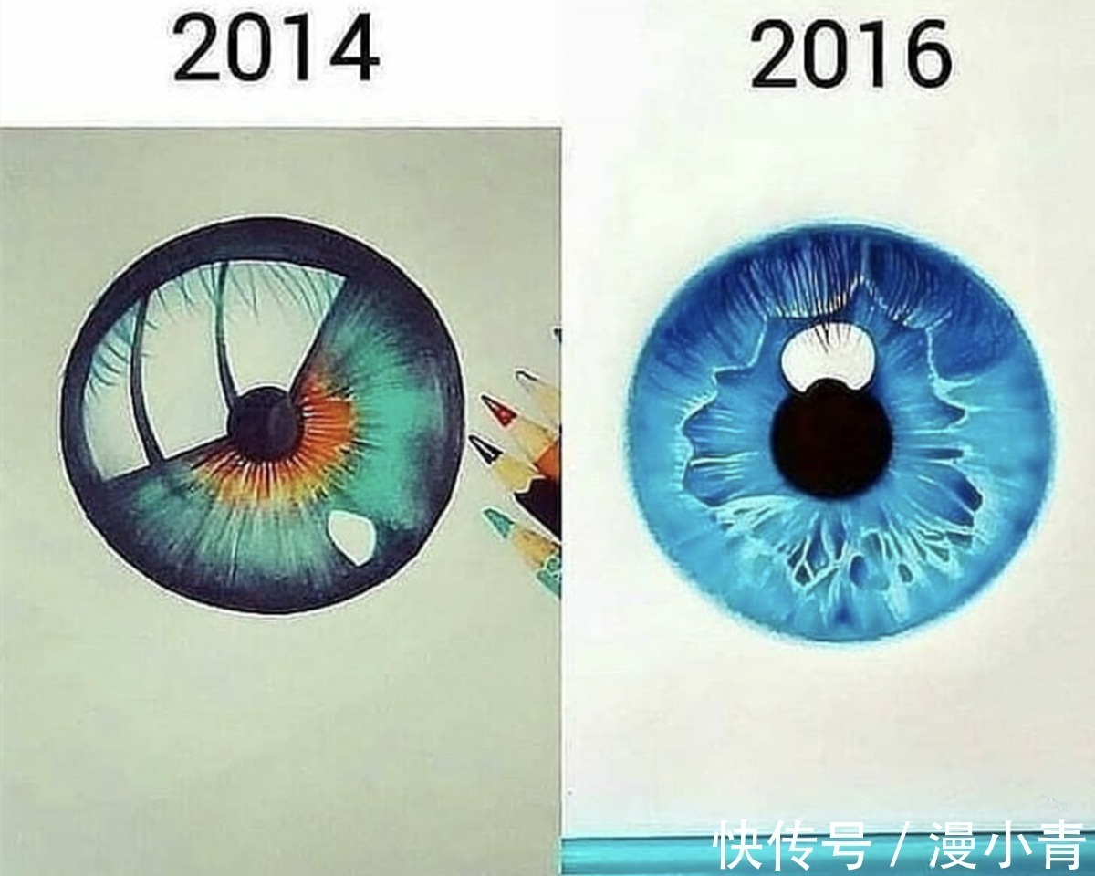 绘画#酷爱人物眼睛的画师,好几年只专心做一件事,那就是把眼睛画好