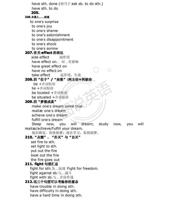 中考|图说英语:中考高考英语短语句型，不外乎这些?