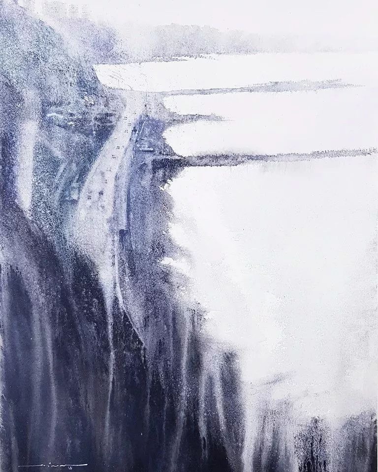 画家&秘鲁画家 尼古拉斯 水墨淋漓的水彩画