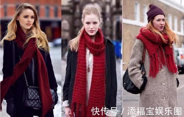 浅色系 冬季搭配要会用“配饰”,各色围巾巧妙运用,秋冬时髦感倍增