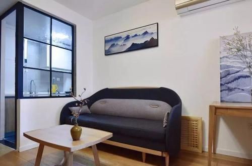 卧室|原木风单身小公寓,日式格栅门通透舒适,独立厨房卧室令人羡慕!