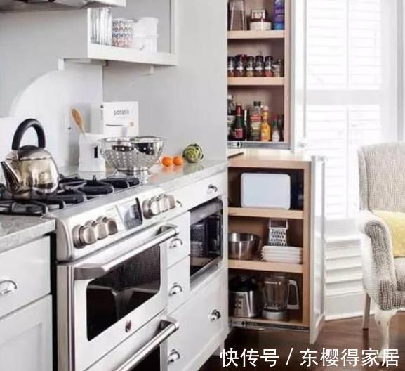 实用|去上海小姨家串门，打开厨房就不想走了，布置得干净整洁又实用！