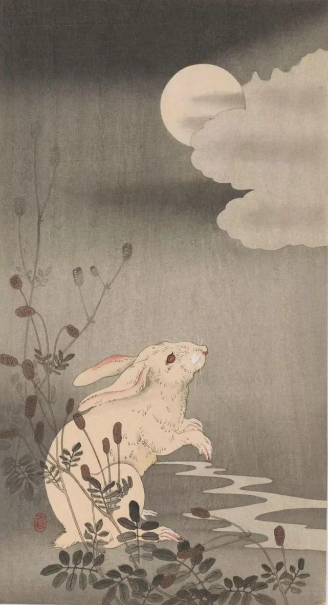 日本绘画大师的花鸟画，淡雅清新