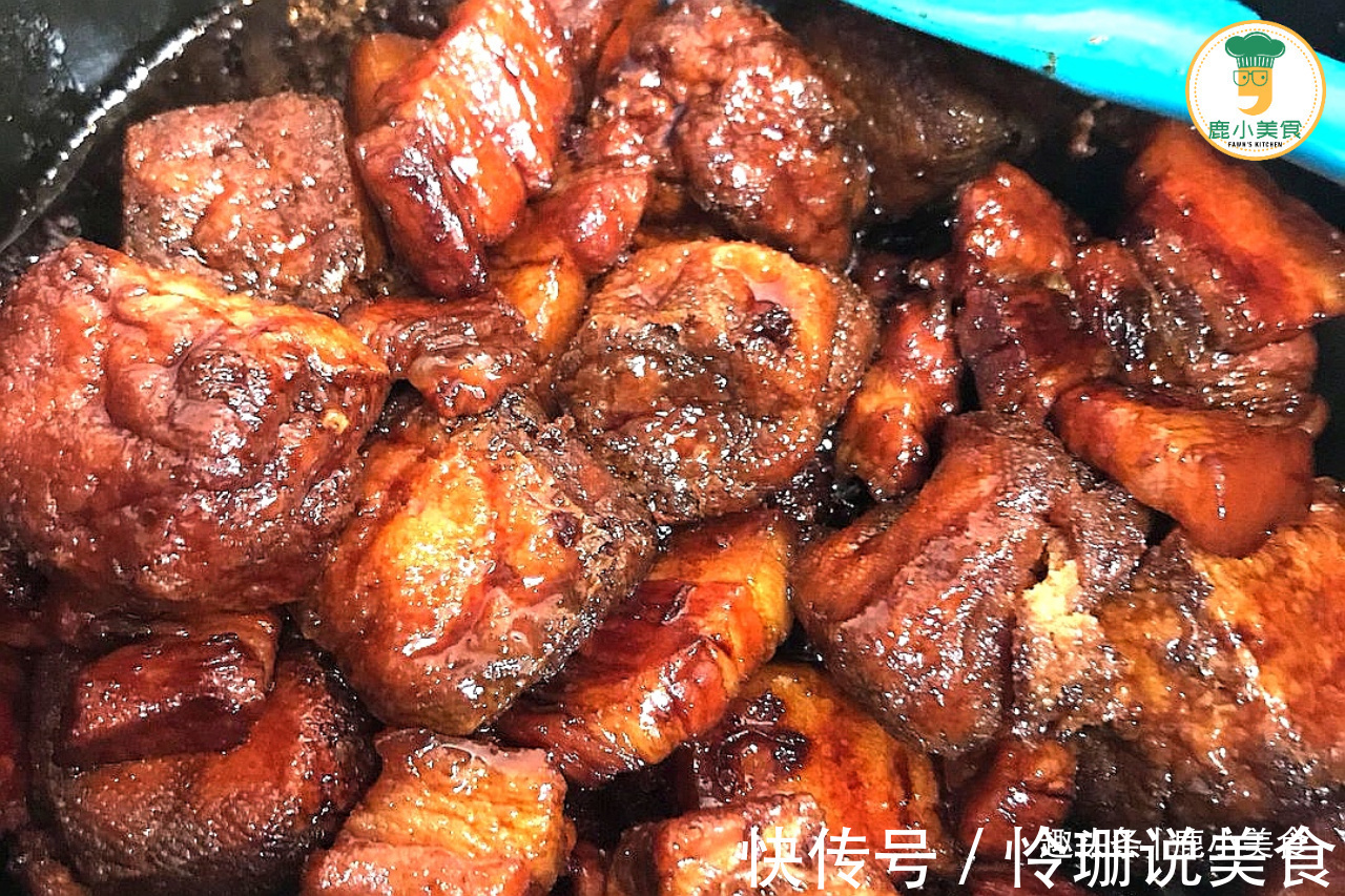红烧肉柴硬难嚼,原因是五花肉焯水了!掌握3个要点,酥软甘香