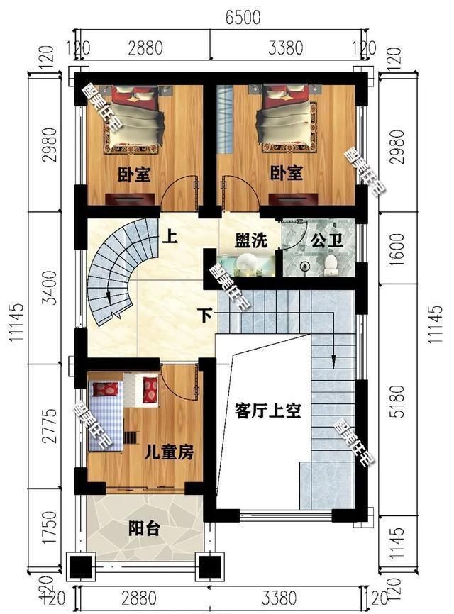 户型|小面宽设计的两栋农村别墅,第一栋造价18万,这户型人人都爱