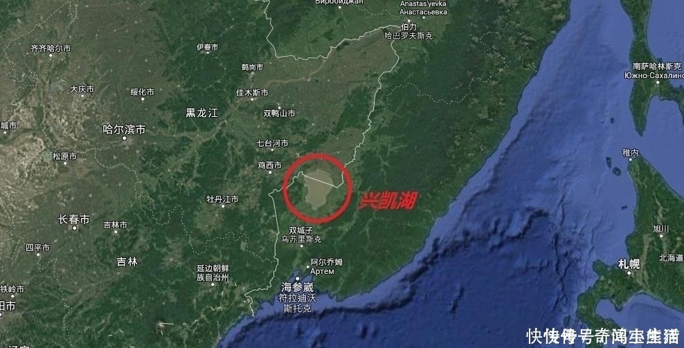 淡水 中俄东北边界出现了一块“大翡翠”?美国卫星在经过时意外发现
