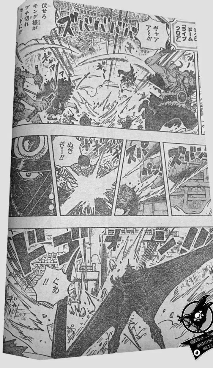 凯多|海贼王1027话，路飞又要单挑凯多，烬灾面具破碎，鬼岛开始崩坏