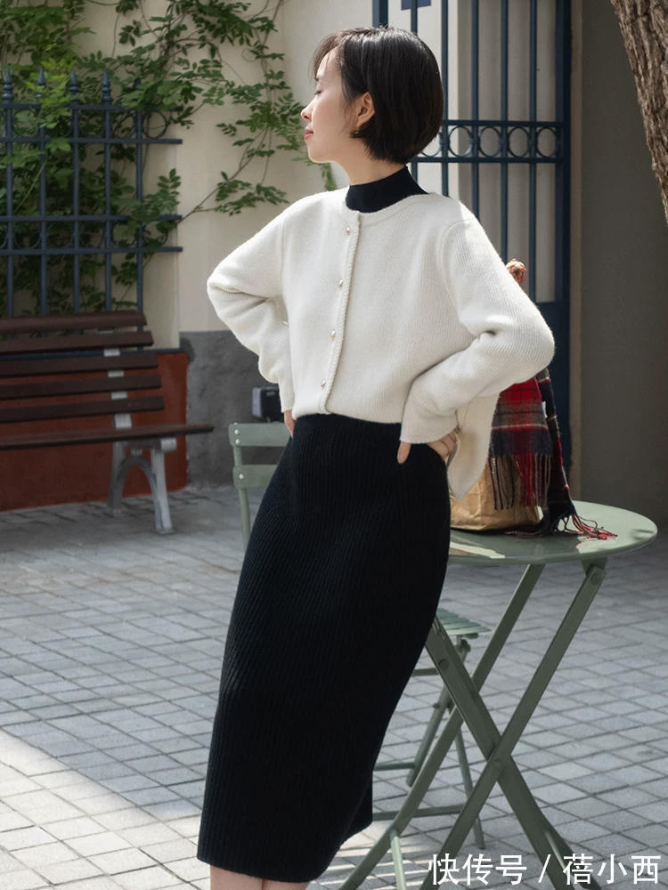 红色|能把“毛衣开衫”驾驭好,你离“时髦精”就不远了,穿出优雅时尚