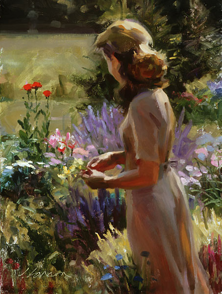 美国@美国画家Jeffrey T. Larson:田园诗般的生活人物油画