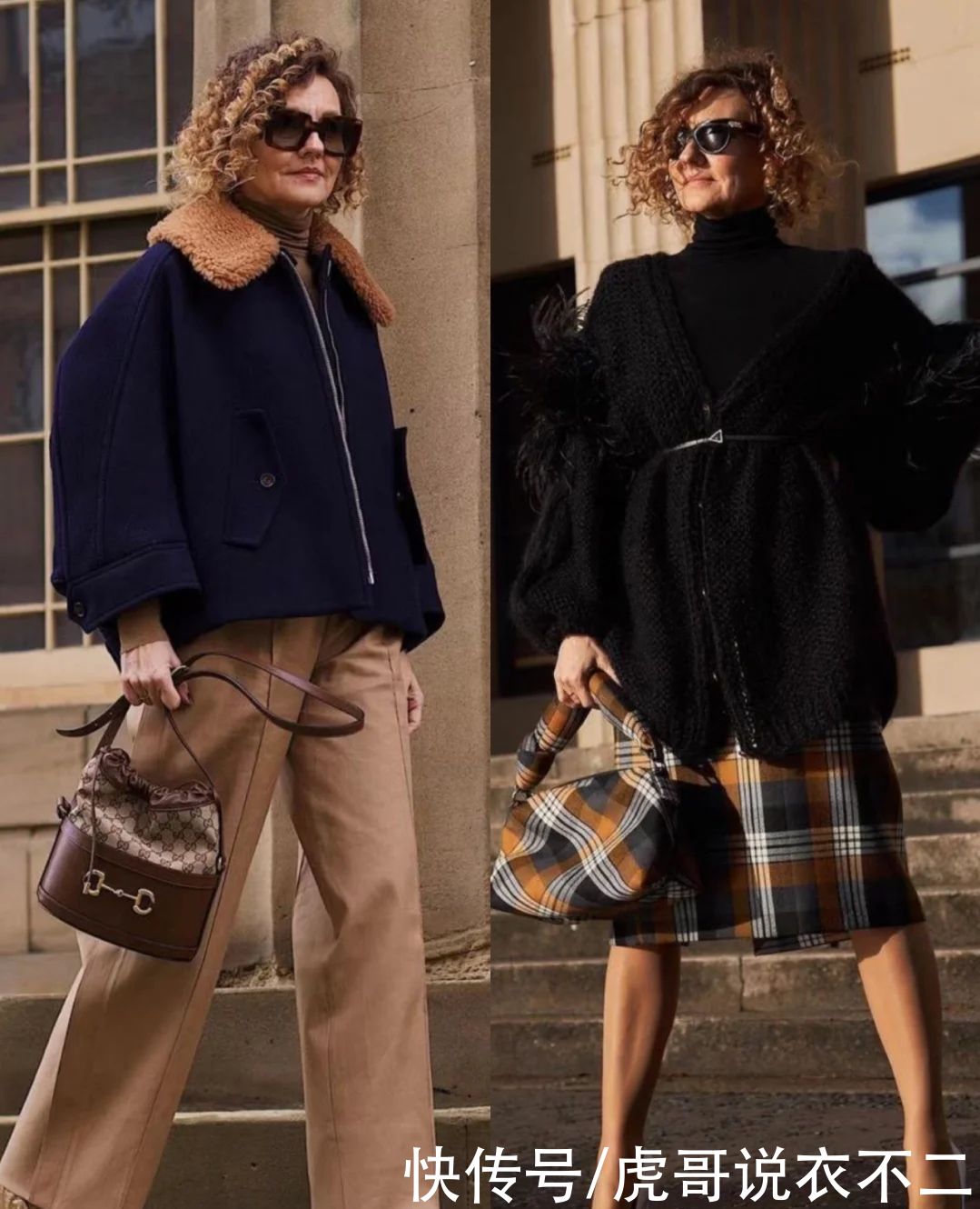 60岁的时髦奶奶好会穿，保暖漂亮全都要，甩年轻人几条街