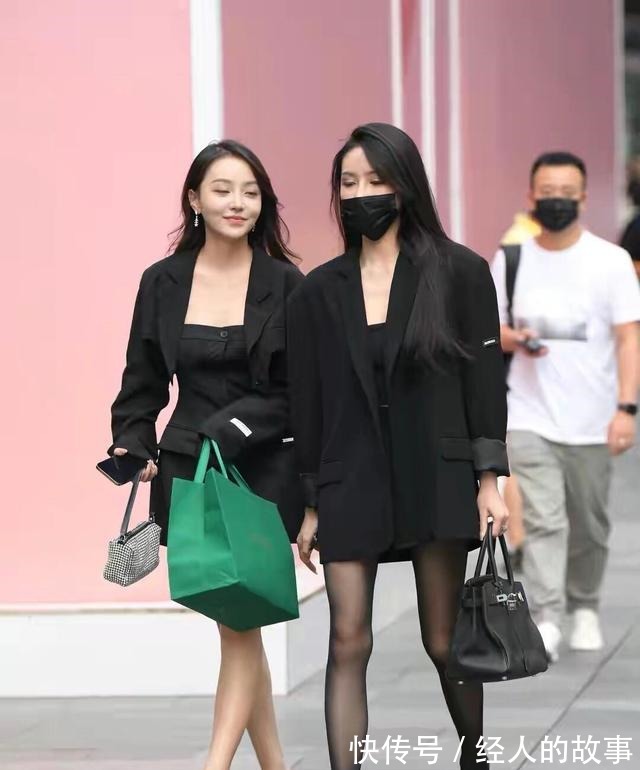 魅力 连衣裙搭配小西服,尽显迷人双腿,魅力女人优质穿搭!