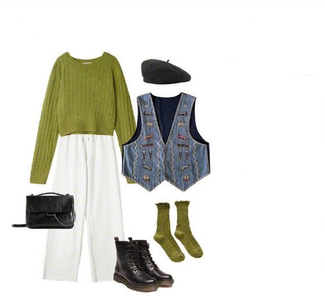 白色|保暖又能凹造型的马甲,变身“宝藏”女孩,神秘不失文艺感