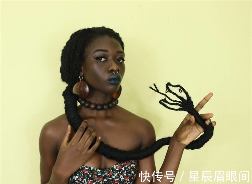 头发|非洲妹纸用头发表达思维,她的头发造型让人眼花缭乱