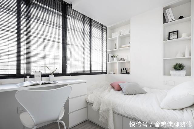 厨房|76㎡老破小,竟有4室1厅,可以住下一家五口,黑白灰简约实用