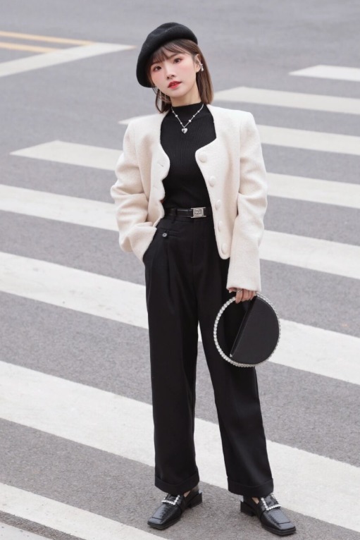 小蛮腰 冬天不要瞎打扮,学会“上短下长”的穿法才精致,拉升比例更显高