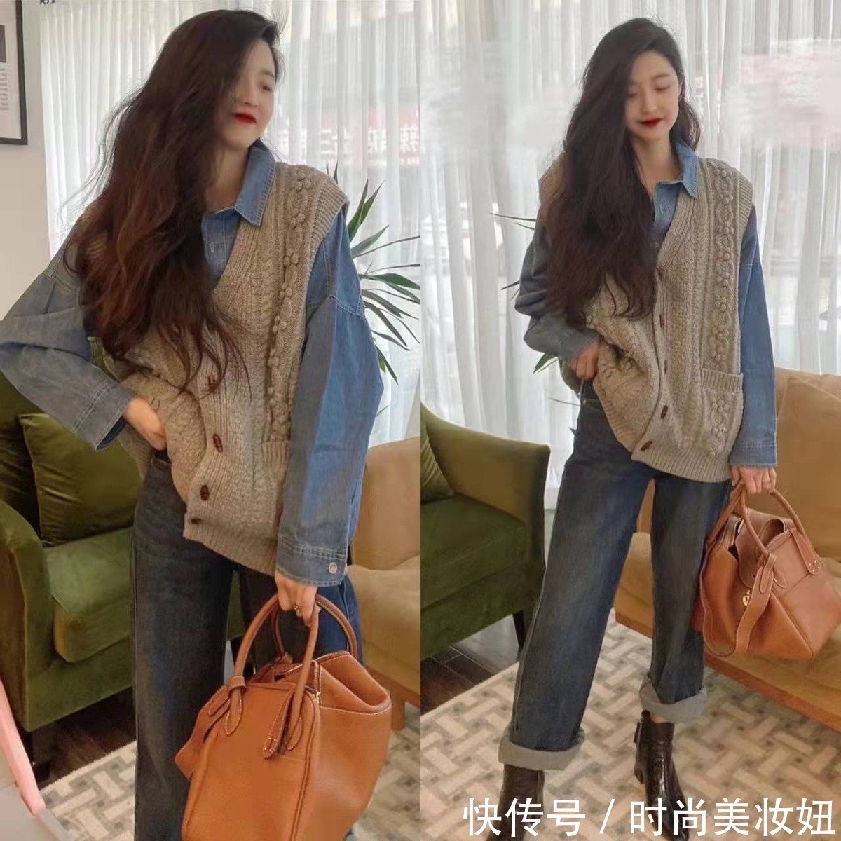 时尚度|“奶奶的毛衣”别急着扔,试试这些搭配方法,减龄不说还很洋气