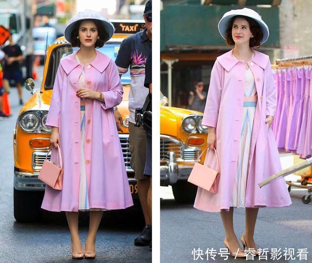 了不起的麦瑟尔夫人,她的大衣有100件吧!复古摩登配色超时髦