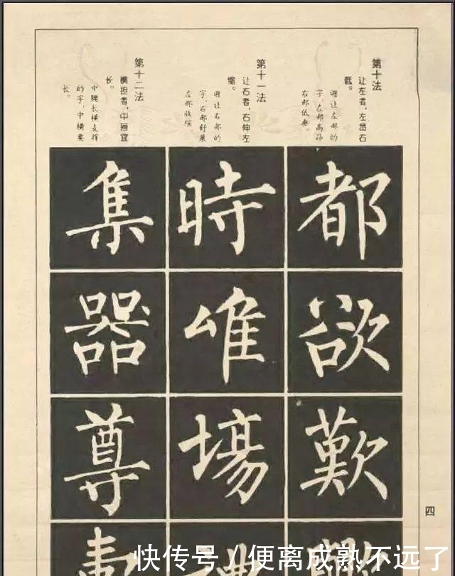 柳体结构100法,初学者利器