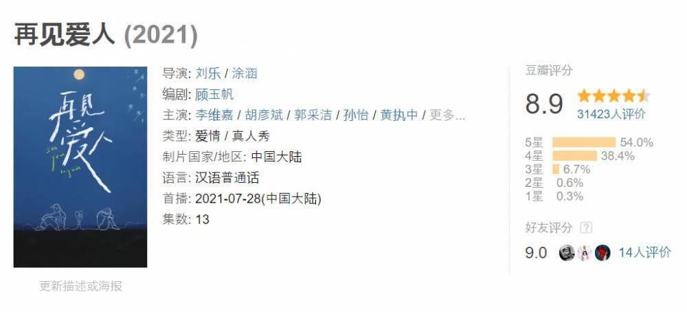 豆瓣8.9分综艺《再见爱人》收官，探索两性关系，直面中国式婚姻典型问题