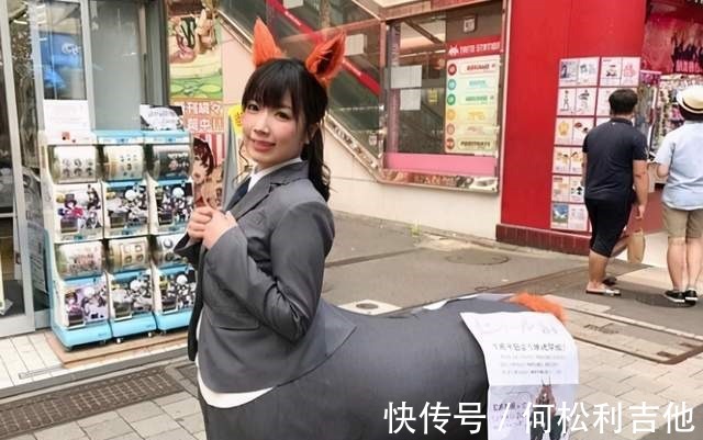 真人cos|日本小姐姐太会玩,COS人马挺可爱,脚是怎么弄的