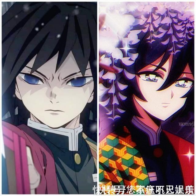 富冈义勇|当鬼灭之刃回归90年代画风,“蛇恋”CP化身小学生,蝴蝶忍超妩媚