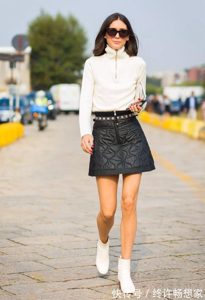 身材 谁说皮裙难驾驭教你根据身材来穿搭，不仅显瘦还很潮，快学起来