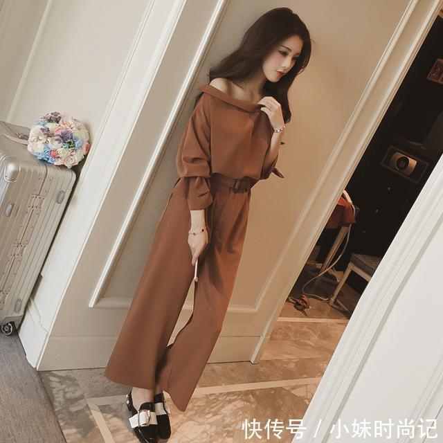 针织 春天就想穿得舒适休闲一些,这8款阔腿裤套装时尚又减龄