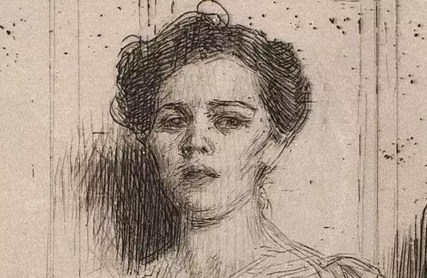 素描$20世纪初北欧著名素描大师,寥寥数笔就能捕捉到人物的神态,被誉为“线条的指挥家”