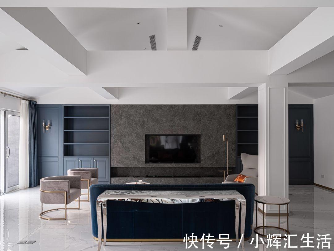 电视背景墙|依山而建依水而流,打造独一无二的别墅空间,让生活也充满了美感