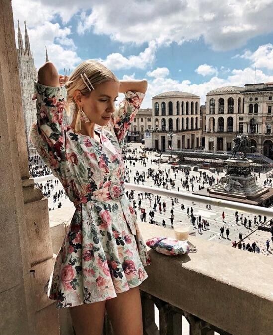 色系|欧洲博主Leonie Hanne女人味到极致 各种色系都能轻松驾驭