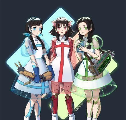 鬼灭之刃|鬼灭三美成朋克少女,蝶屋少女大变样,伊之助误入,网友表示太美