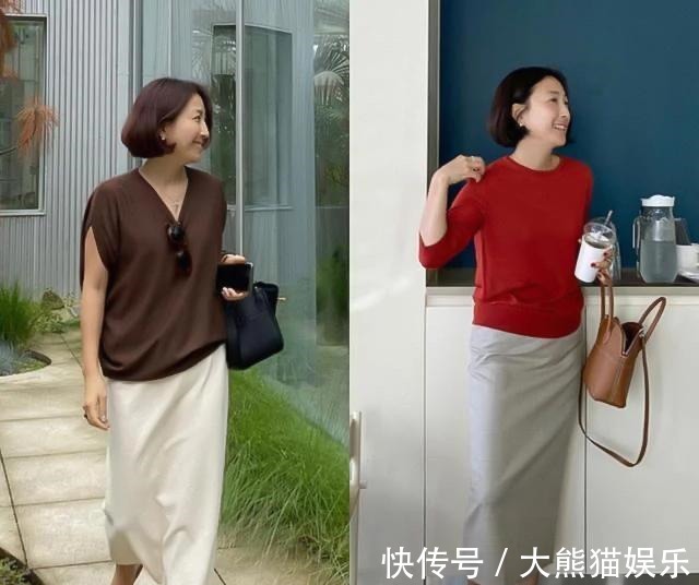 卡其色 一位韩国大妈的穿搭火了,穿衣简单不复杂,50岁穿出了30岁的感觉!