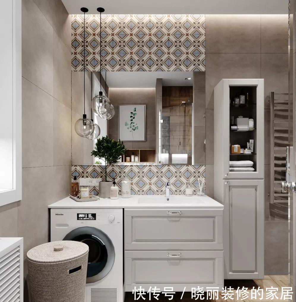 卫生间|5㎡的卫生间怎么放洗衣机？看完就知道了！