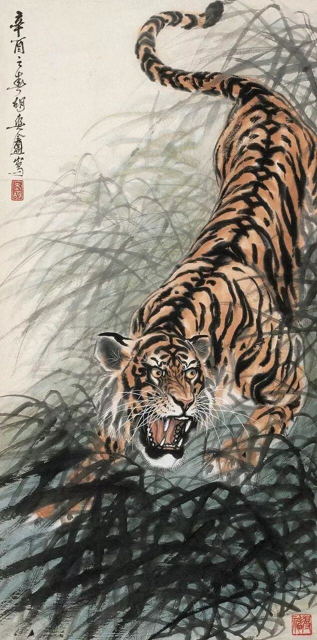 胡爽庵|“被埋没的画虎大师”胡爽庵 作品欣赏