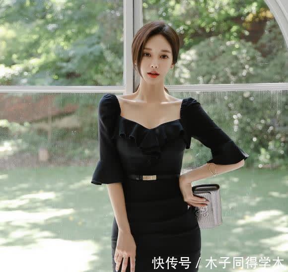 美人图鉴孙允珠:朔月珍珠墨香知韵荷叶连衣裙