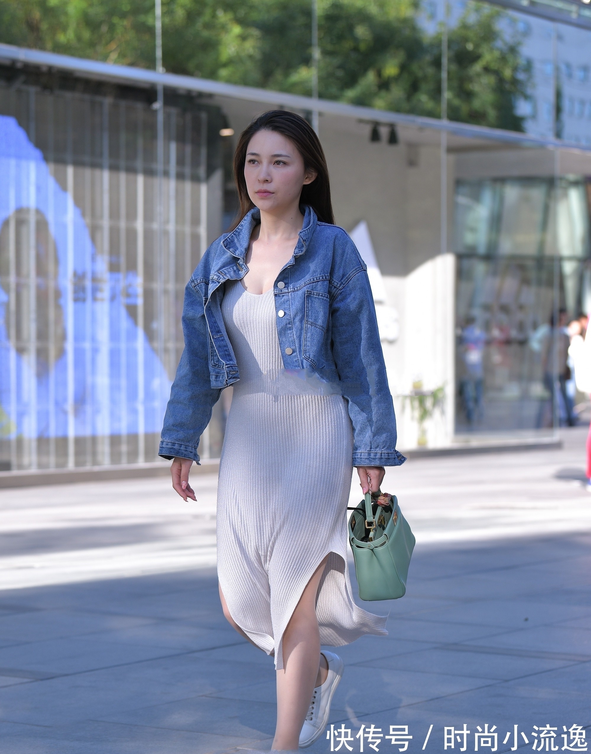 裙子 无袖针织连衣裙,穿起来温婉时尚,尤其是灰色的裙子