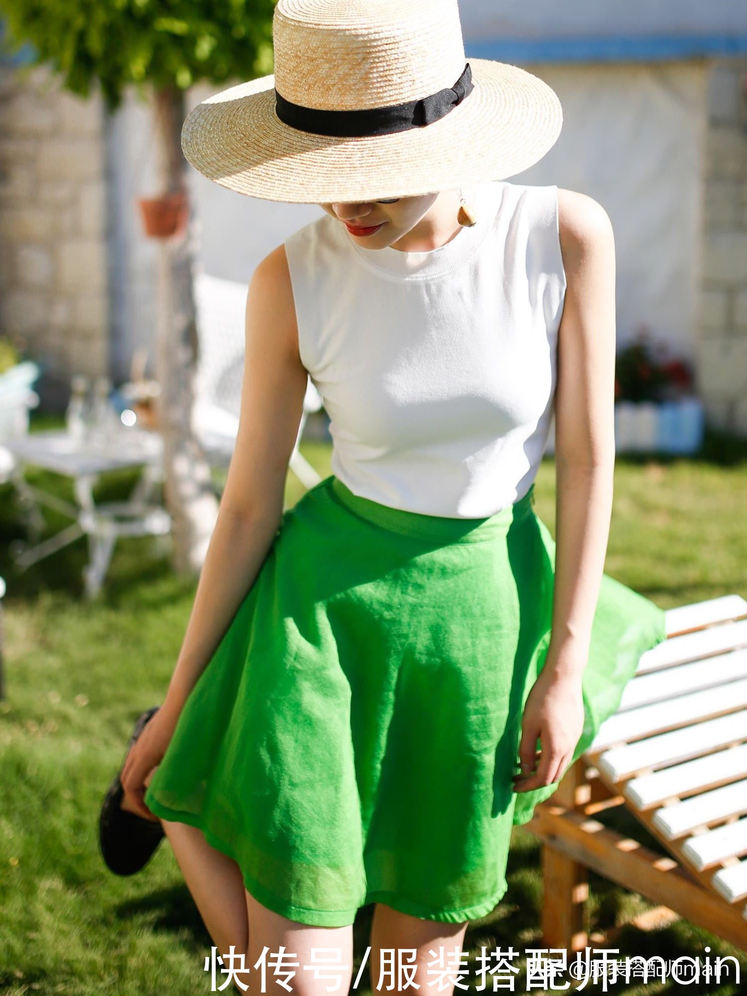 胯宽腿粗的女孩，试试这条“伞裙”，遮肉显瘦两不误