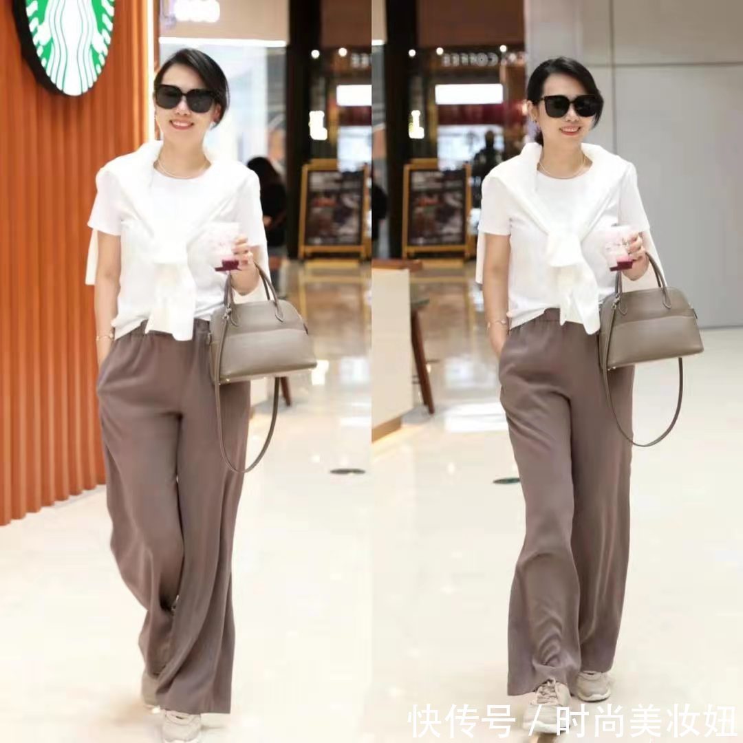 教科书|教科书级别的“显瘦”穿搭,124斤梨形身材,照穿优雅又养眼