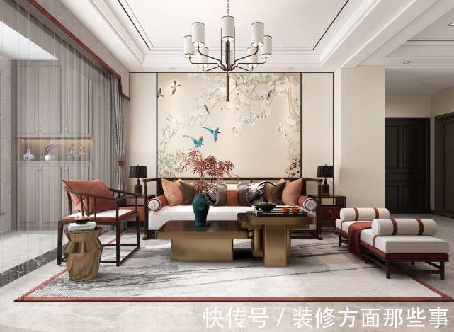 中式|166平四居室设计,用后现代手法重新定义中式