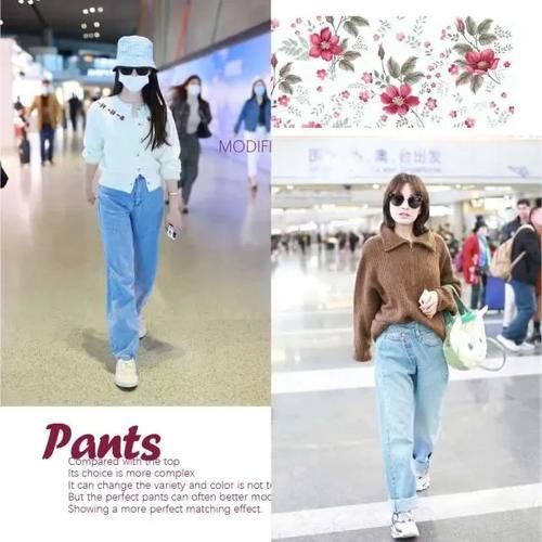 最近火了一种显高穿法，叫毛衣+阔腿裤，小个子也能穿出大气场