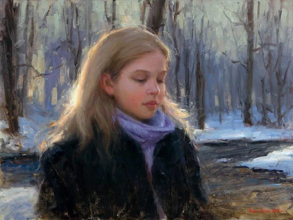 美少女!从小就渴望成为一个艺术家!美国画家笔下美少女油画欣赏